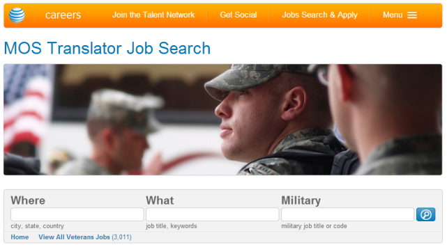 ATT MOS Translator Job Search