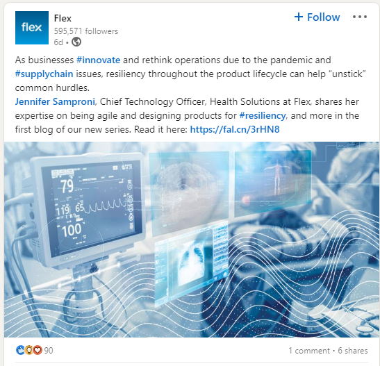 Flex thought leadership post