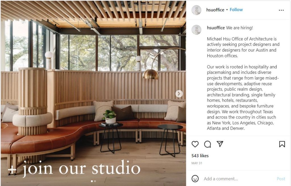 Example of how to hire Gen Z candidates on social media