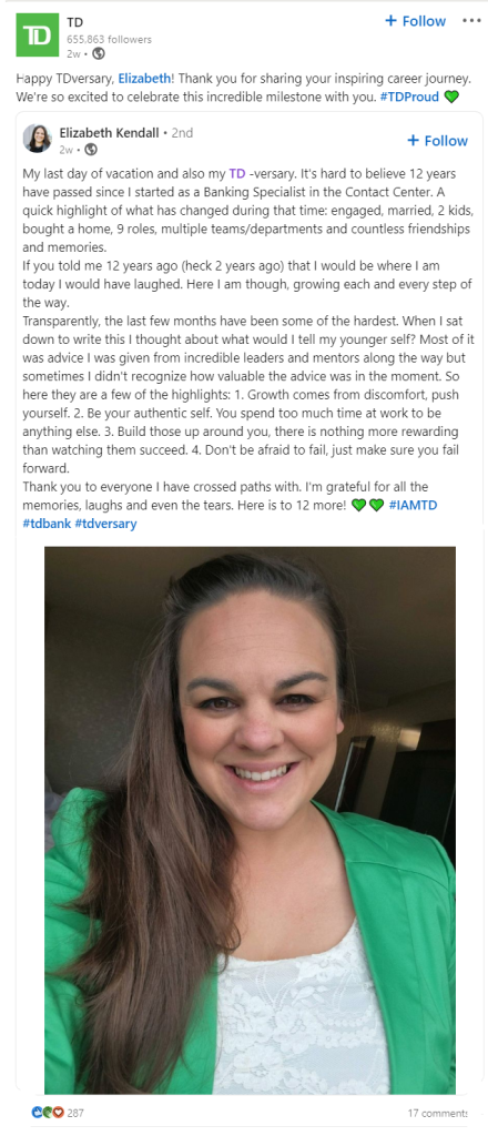 Hiring gen Z candidates example