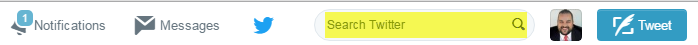 twitter search bar