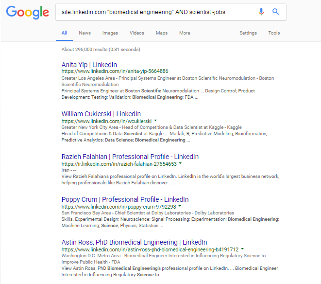 boolean search healthcare biomedical
