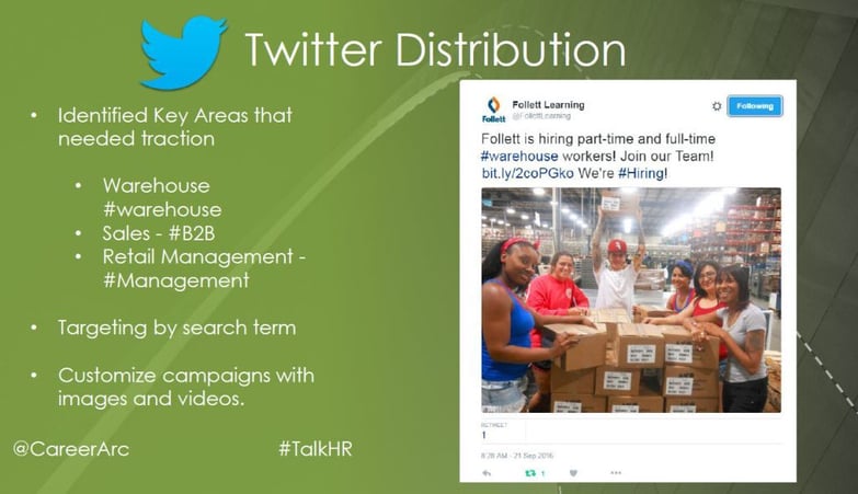 follett careerarc twitter strategy