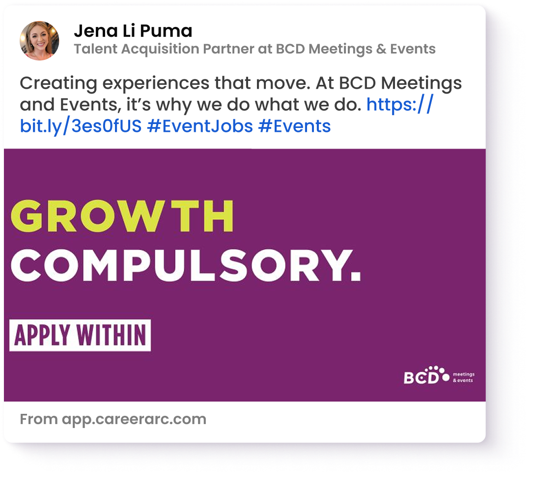 Interview Inform Social Post Sample Social media job posts: 17 killer examples