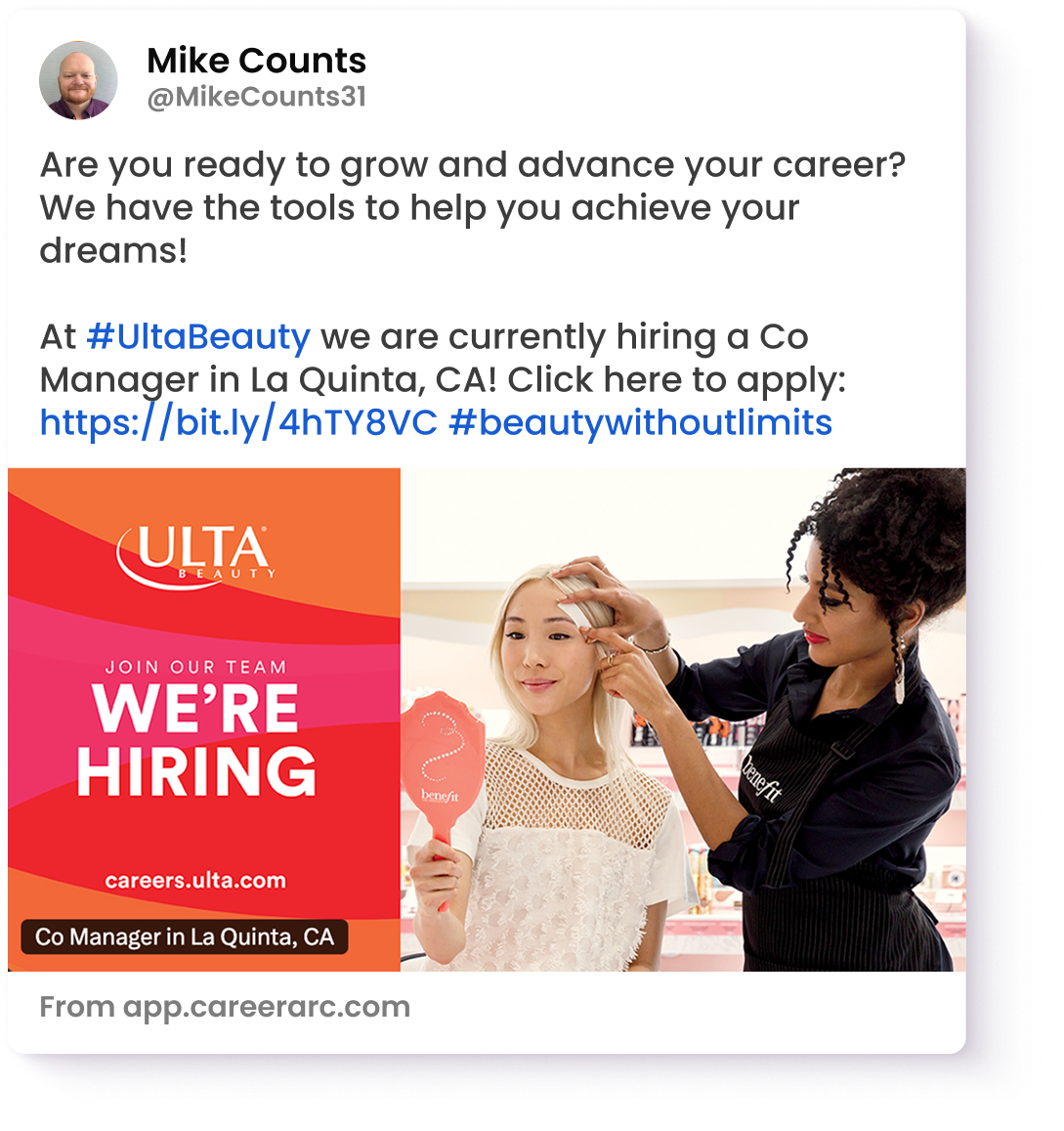 Interview Inform Social Post Sample Social media job posts: 17 killer examples