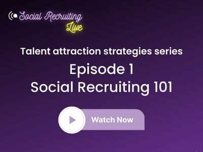 Decorative cover image that says "Episode 1: Social Recruiting 101"